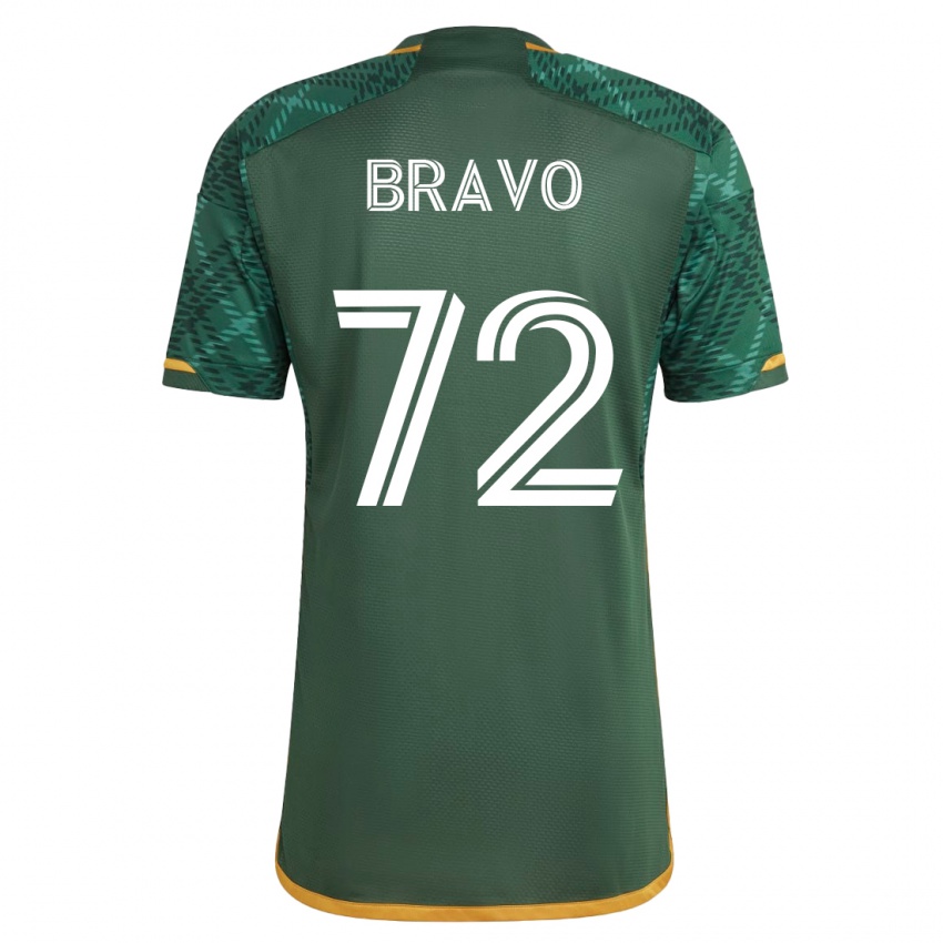 Niño Camiseta Julian Bravo #72 Verde 1ª Equipación 2023/24 La Camisa Chile