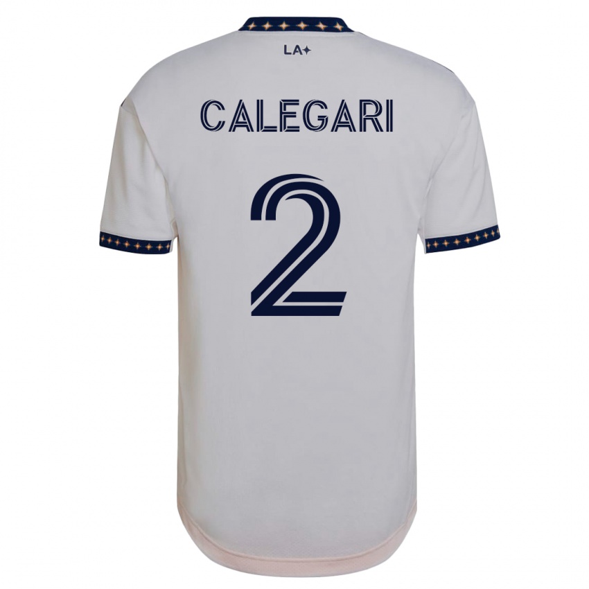 Niño Camiseta Calegari #2 Blanco 1ª Equipación 2023/24 La Camisa Chile