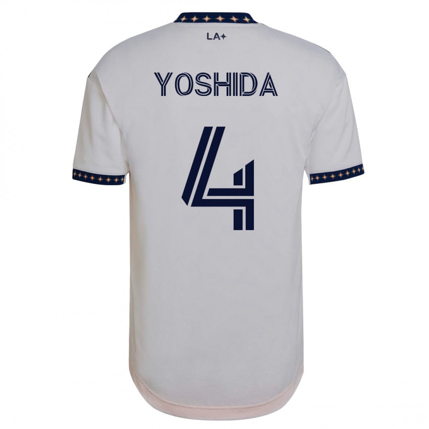 Niño Camiseta Maya Yoshida #4 Blanco 1ª Equipación 2023/24 La Camisa Chile