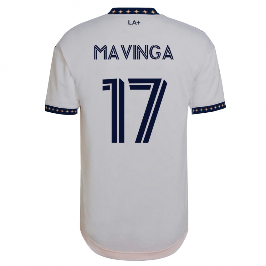 Niño Camiseta Chris Mavinga #17 Blanco 1ª Equipación 2023/24 La Camisa Chile