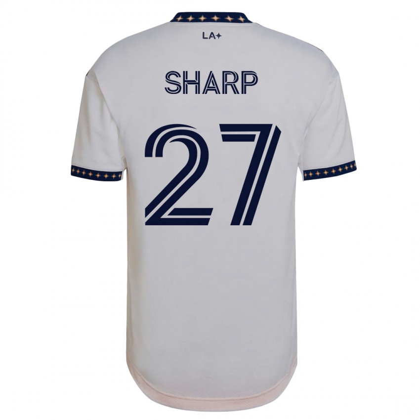 Niño Camiseta Billy Sharp #27 Blanco 1ª Equipación 2023/24 La Camisa Chile