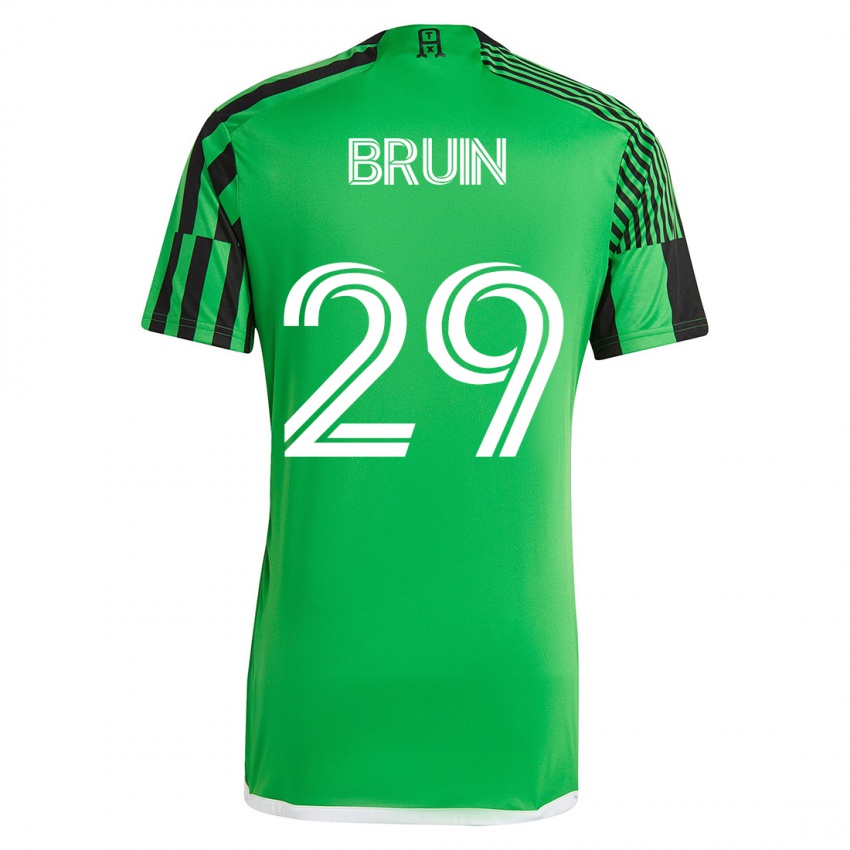 Niño Camiseta Will Bruin #29 Verde Negro 1ª Equipación 2023/24 La Camisa Chile