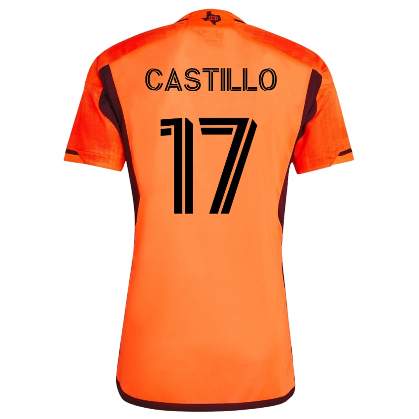 Niño Camiseta Joyner Castillo #17 Naranja 1ª Equipación 2023/24 La Camisa Chile