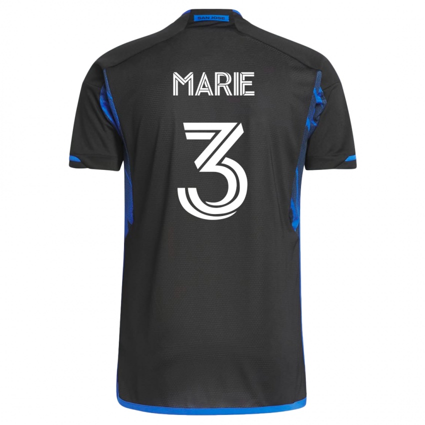Niño Camiseta Paul Marie #3 Azul Negro 1ª Equipación 2023/24 La Camisa Chile