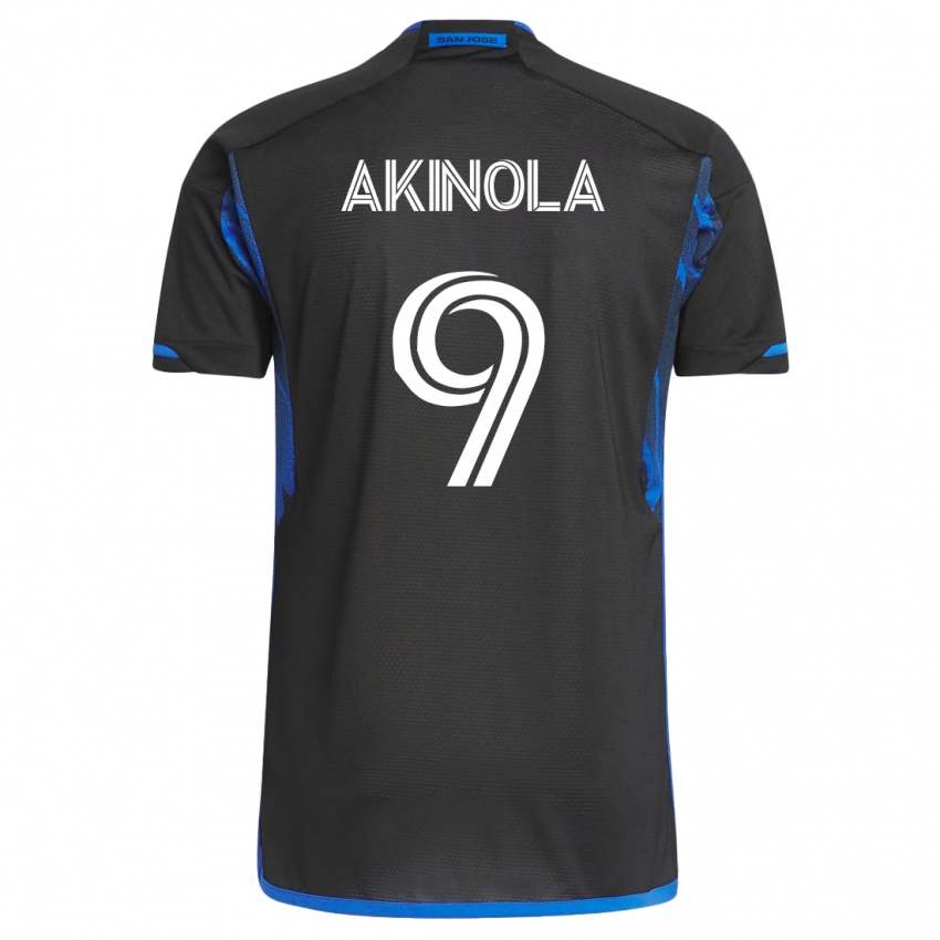 Niño Camiseta Ayo Akinola #9 Azul Negro 1ª Equipación 2023/24 La Camisa Chile