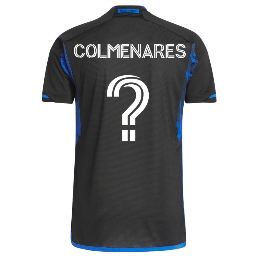 Niño Camiseta Mateo Colmenares #0 Azul Negro 1ª Equipación 2023/24 La Camisa Chile
