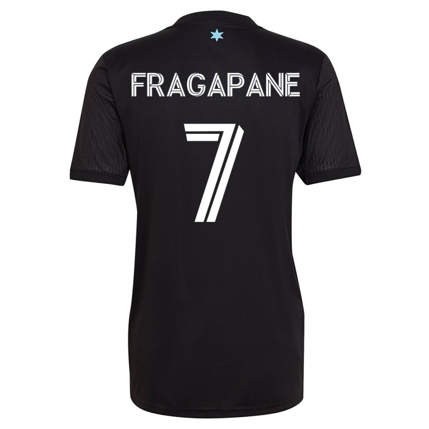 Niño Camiseta Franco Fragapane #7 Negro 1ª Equipación 2023/24 La Camisa Chile