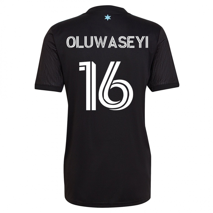 Niño Camiseta Tani Oluwaseyi #16 Negro 1ª Equipación 2023/24 La Camisa Chile