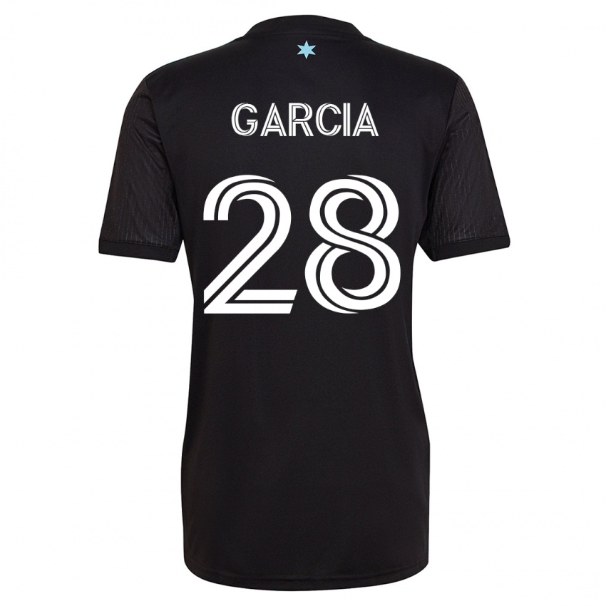 Niño Camiseta Mender García #28 Negro 1ª Equipación 2023/24 La Camisa Chile