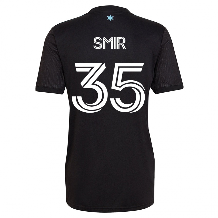 Niño Camiseta Alec Smir #35 Negro 1ª Equipación 2023/24 La Camisa Chile