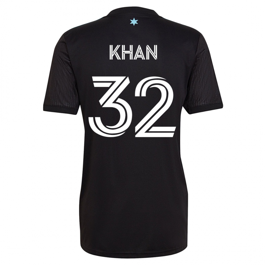 Niño Camiseta Molik Khan #32 Negro 1ª Equipación 2023/24 La Camisa Chile