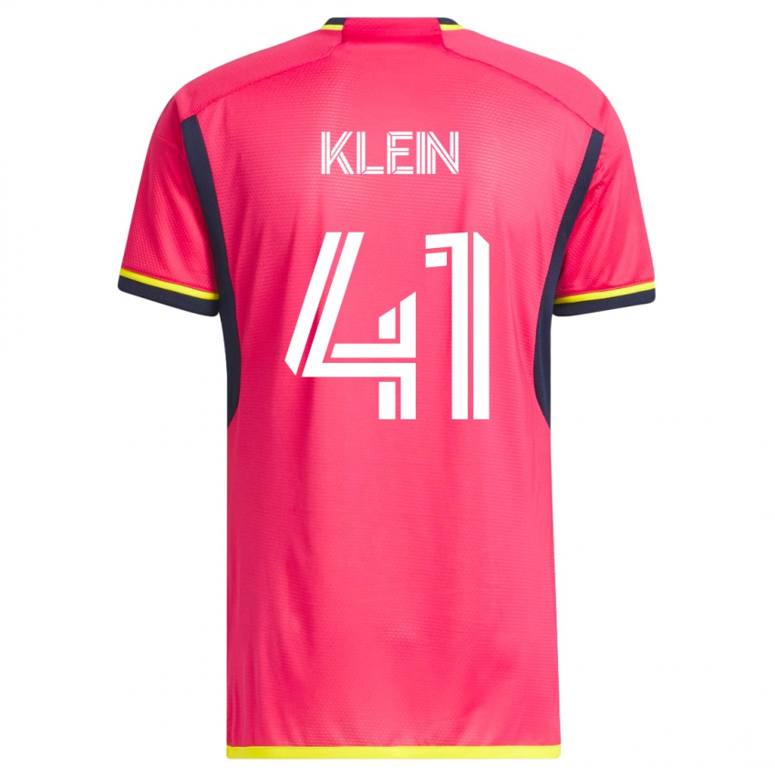 Niño Camiseta Johnny Klein #41 Rosa 1ª Equipación 2023/24 La Camisa Chile