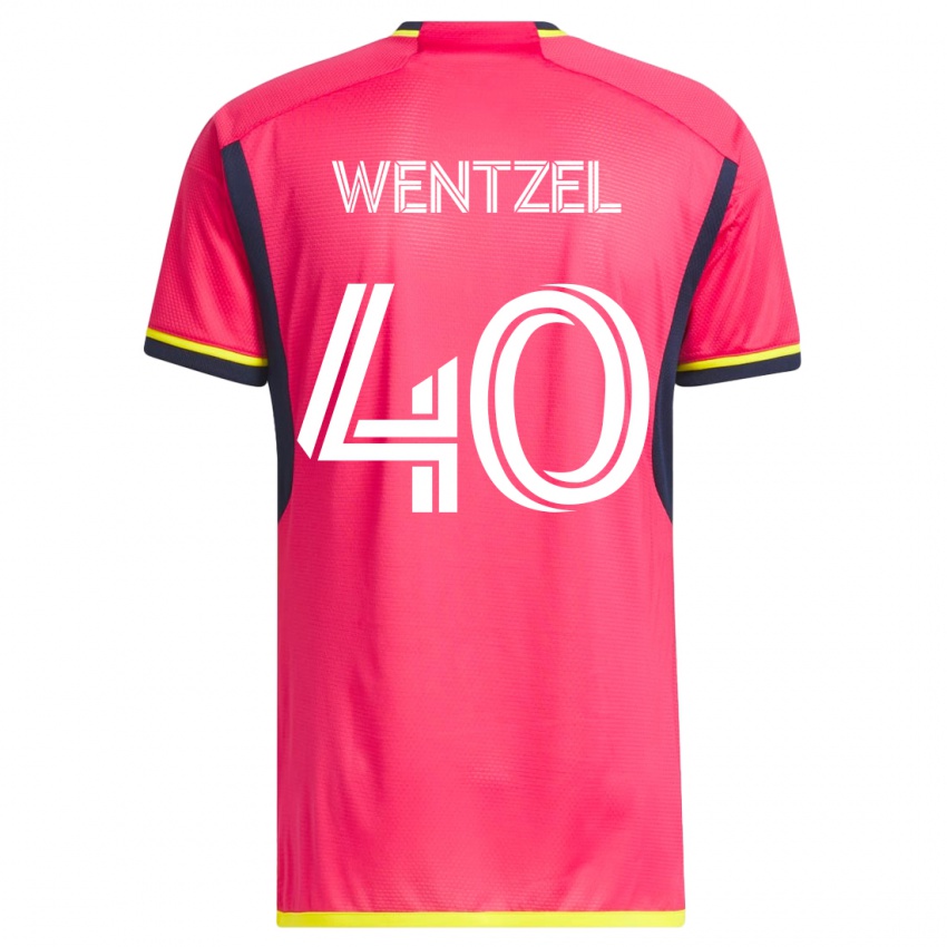 Niño Camiseta Michael Wentzel #40 Rosa 1ª Equipación 2023/24 La Camisa Chile