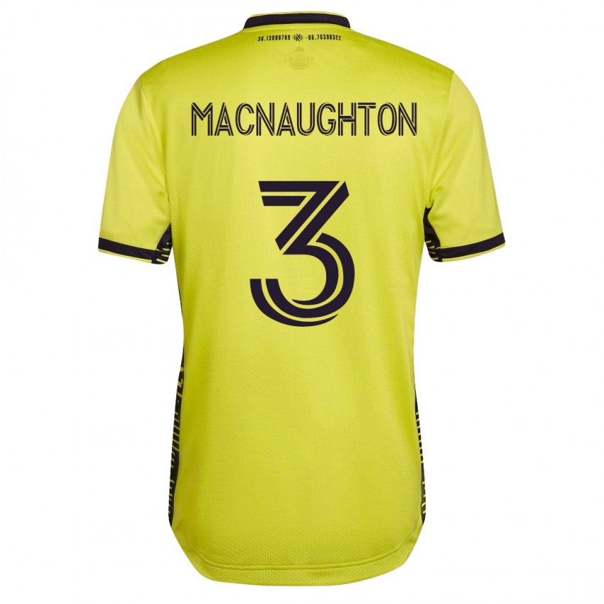 Niño Camiseta Lukas Macnaughton #3 Amarillo 1ª Equipación 2023/24 La Camisa Chile