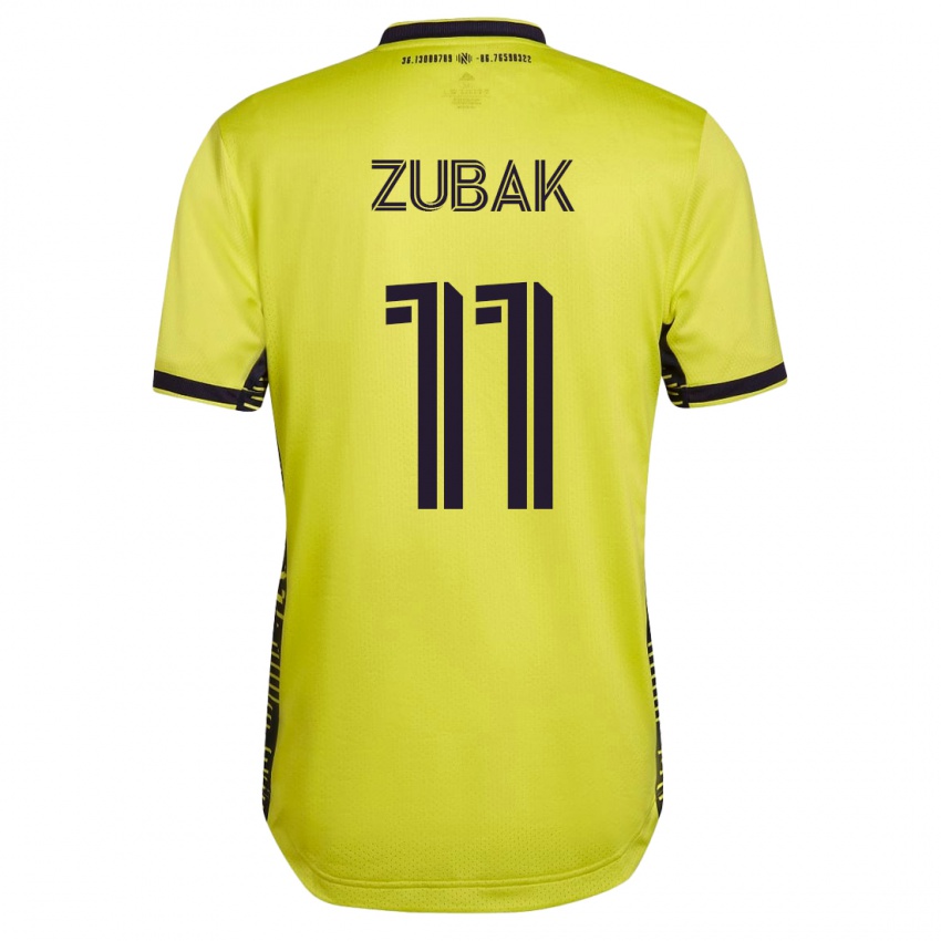 Niño Camiseta Ethan Zubak #11 Amarillo 1ª Equipación 2023/24 La Camisa Chile