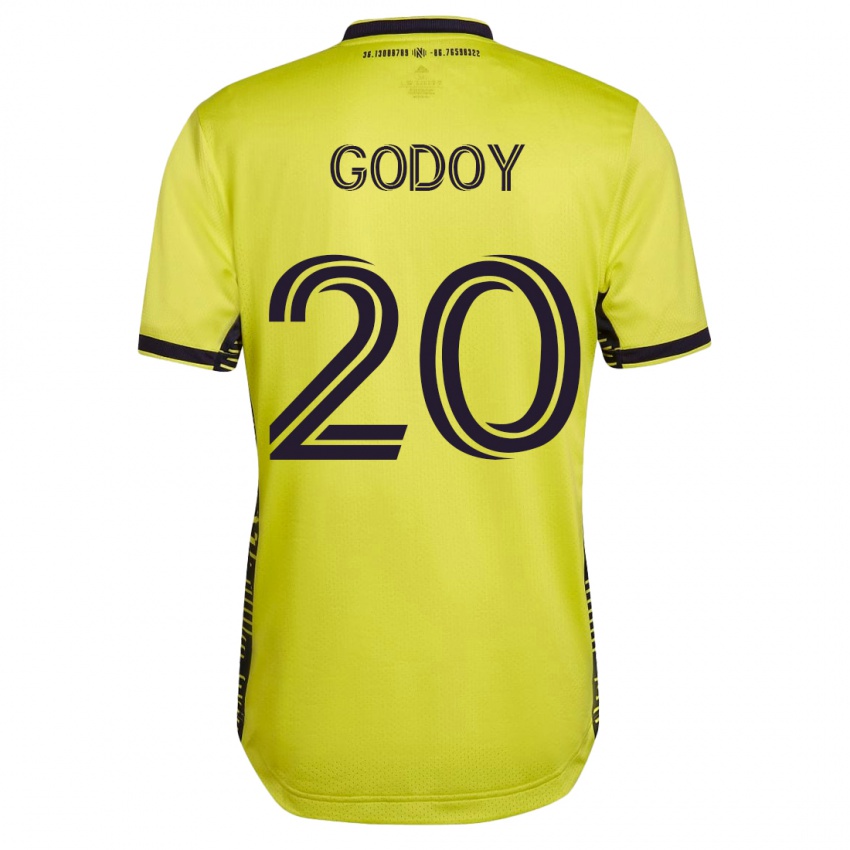 Niño Camiseta Aníbal Godoy #20 Amarillo 1ª Equipación 2023/24 La Camisa Chile