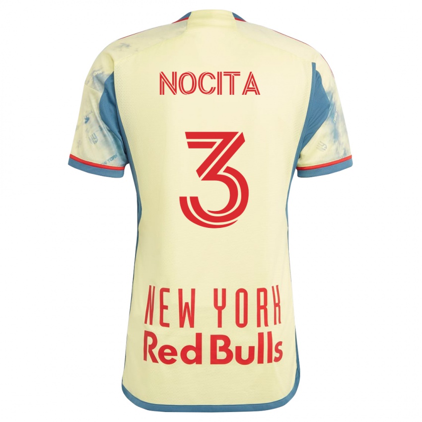 Niño Camiseta Matthew Nocita #3 Amarillo 1ª Equipación 2023/24 La Camisa Chile