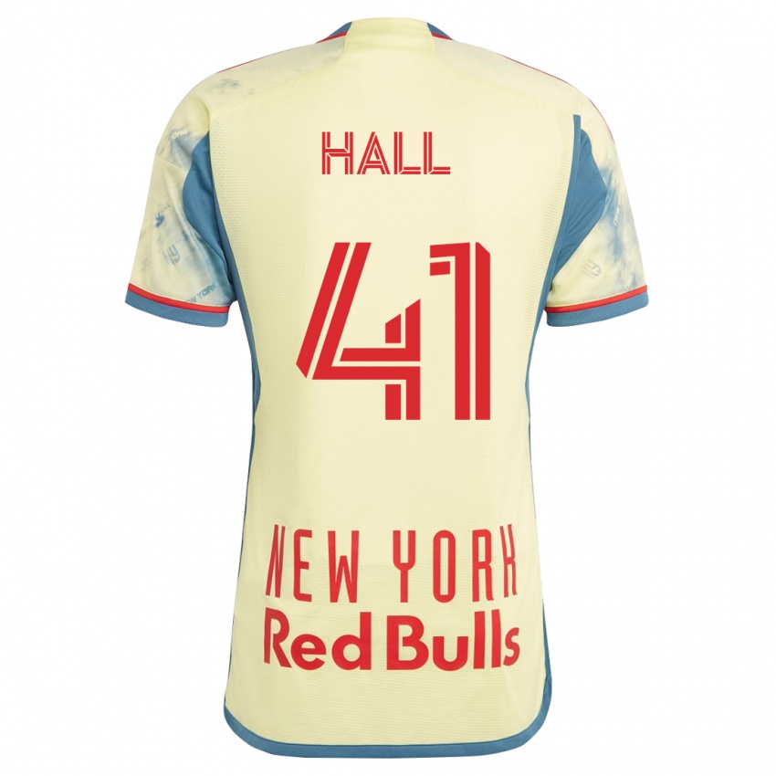 Niño Camiseta Julian Hall #41 Amarillo 1ª Equipación 2023/24 La Camisa Chile