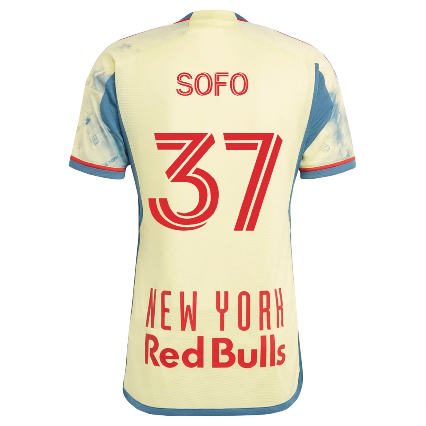 Niño Camiseta Mohammed Sofo #37 Amarillo 1ª Equipación 2023/24 La Camisa Chile