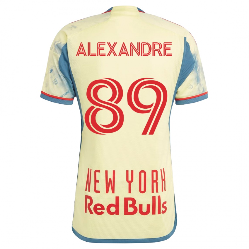 Niño Camiseta Davi Alexandre #89 Amarillo 1ª Equipación 2023/24 La Camisa Chile