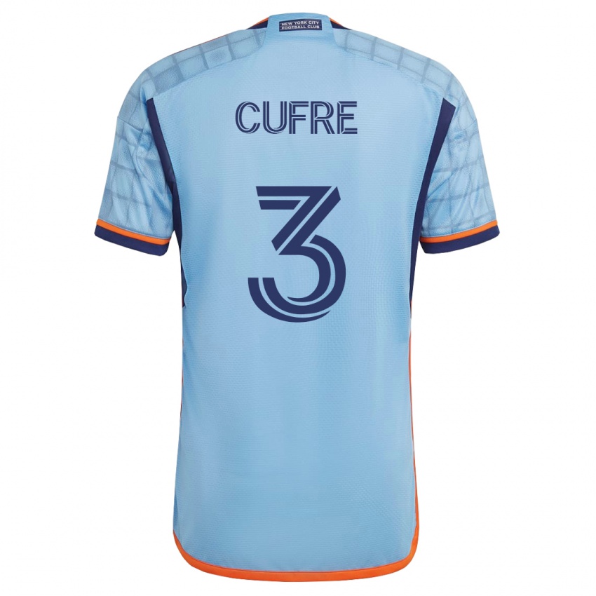Niño Camiseta Braian Cufré #3 Azul 1ª Equipación 2023/24 La Camisa Chile