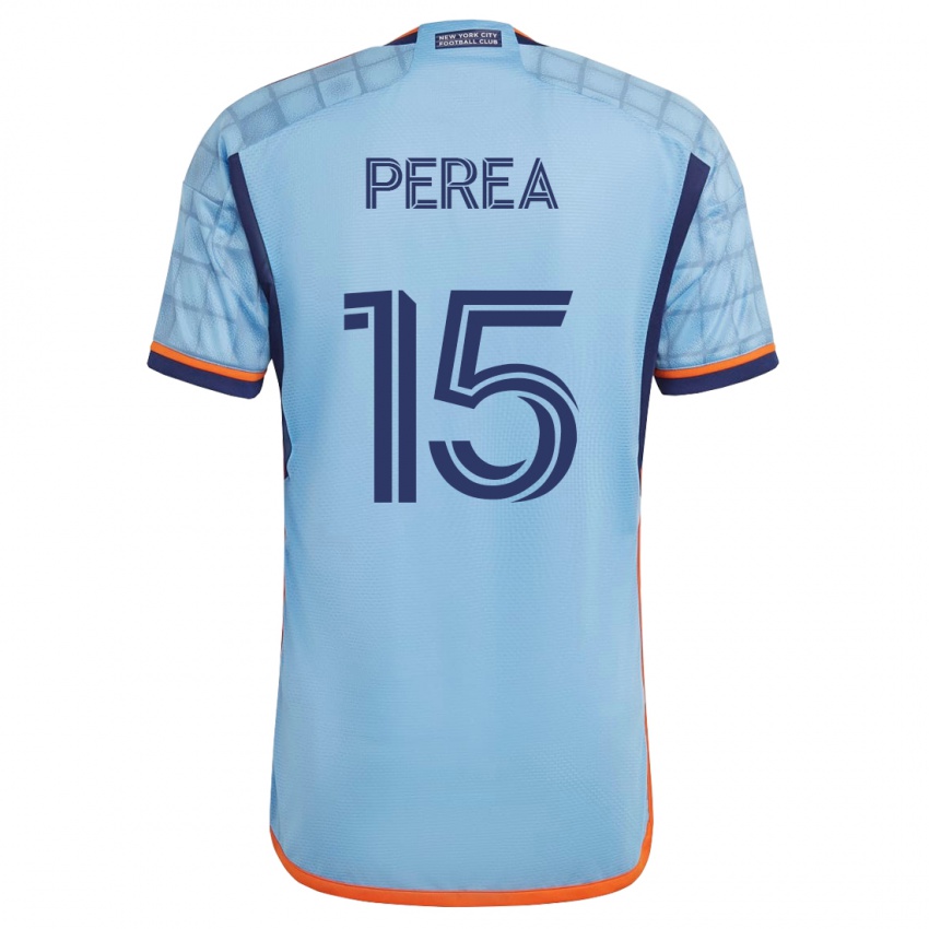 Niño Camiseta Andrés Perea #15 Azul 1ª Equipación 2023/24 La Camisa Chile