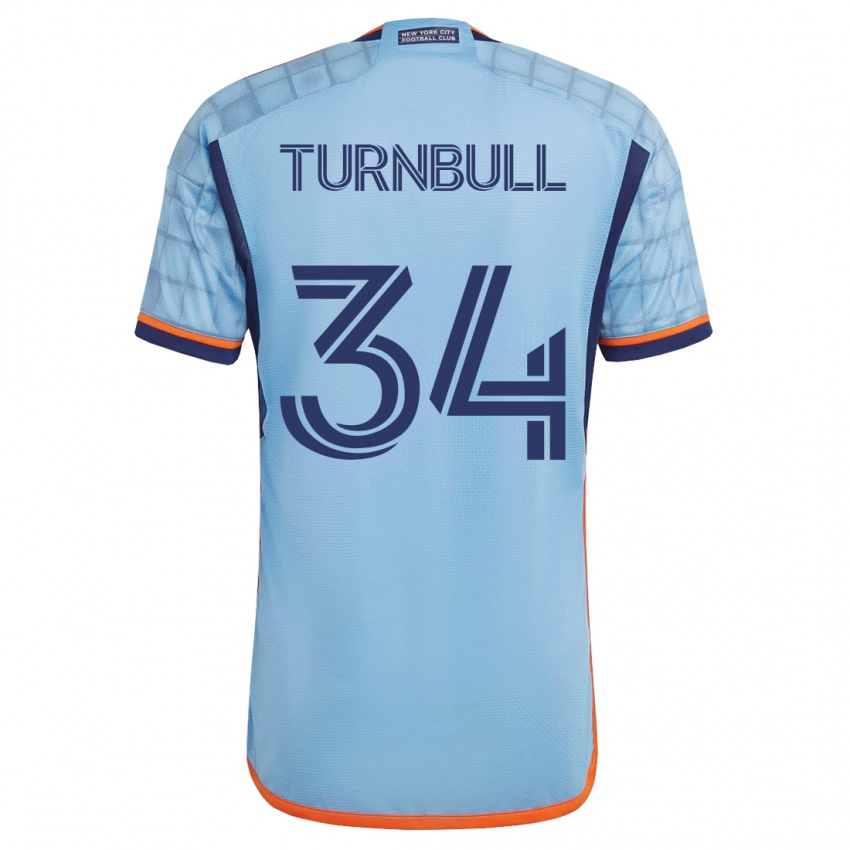 Niño Camiseta Stephen Turnbull #34 Azul 1ª Equipación 2023/24 La Camisa Chile