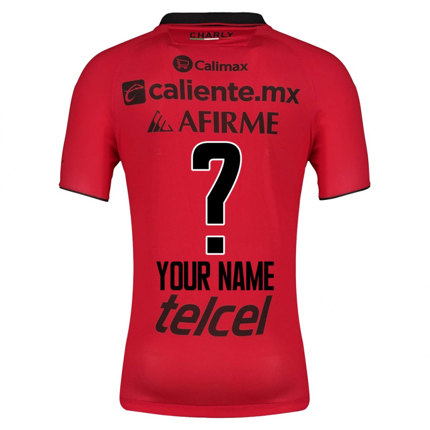 Niño Camiseta Su Nombre #0 Rojo 1ª Equipación 2023/24 La Camisa Chile