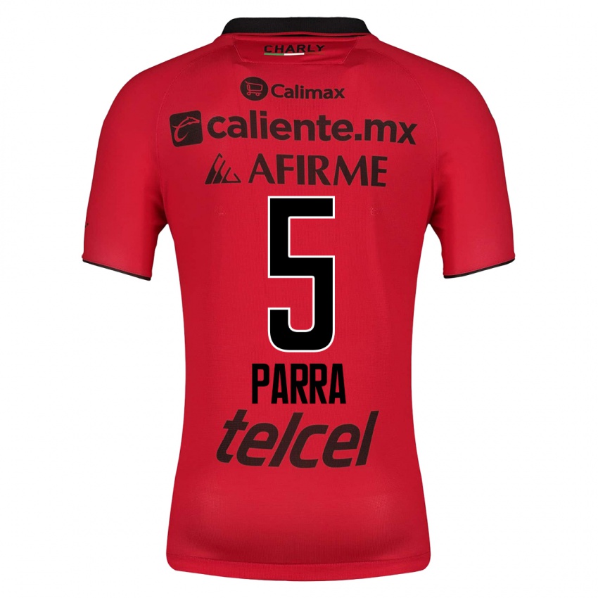Niño Camiseta Rodrigo Parra #5 Rojo 1ª Equipación 2023/24 La Camisa Chile