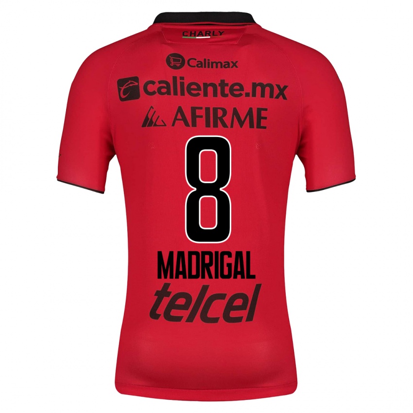 Niño Camiseta Fernando Madrigal #8 Rojo 1ª Equipación 2023/24 La Camisa Chile