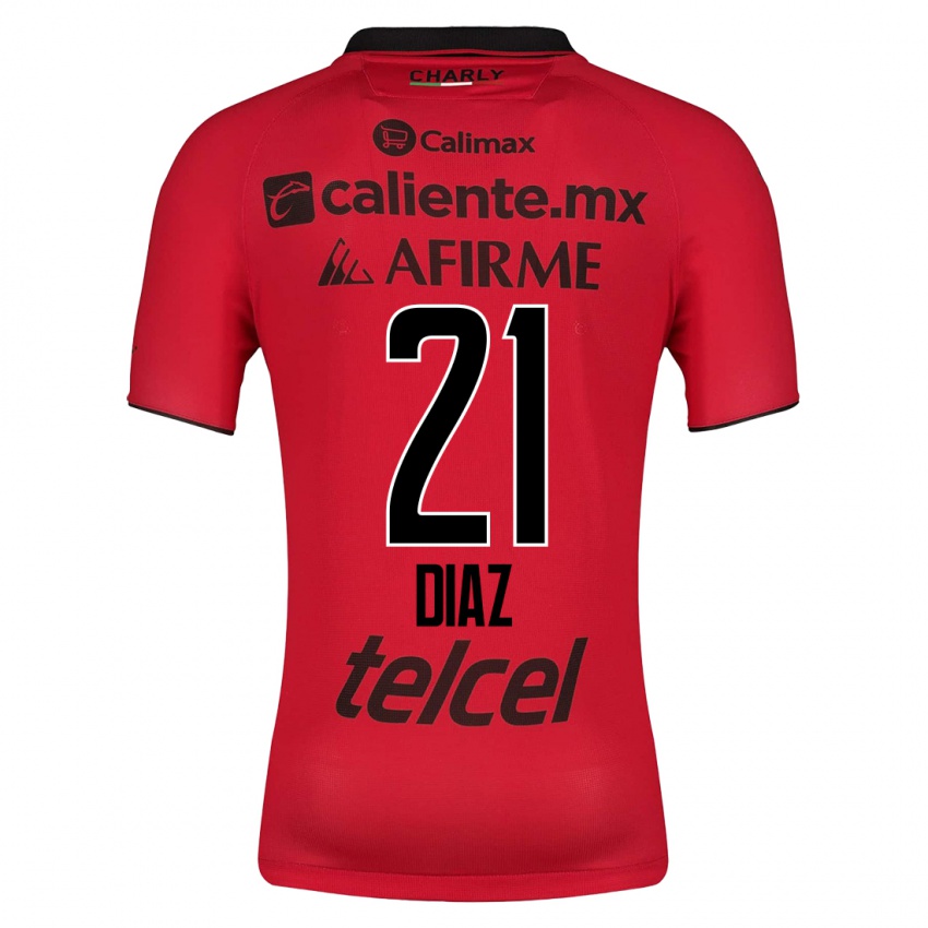 Niño Camiseta Ricardo Díaz #21 Rojo 1ª Equipación 2023/24 La Camisa Chile