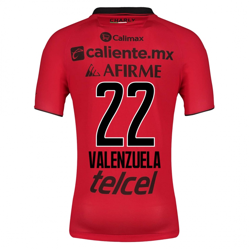 Niño Camiseta Carlos Valenzuela #22 Rojo 1ª Equipación 2023/24 La Camisa Chile