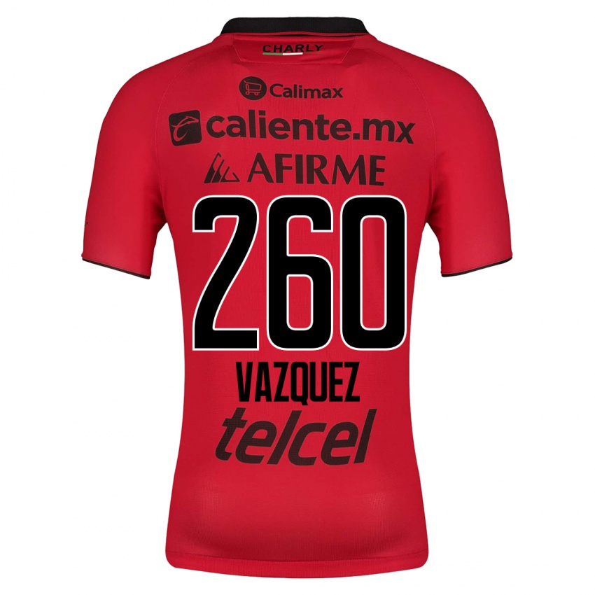 Niño Camiseta Octavio Vázquez #260 Rojo 1ª Equipación 2023/24 La Camisa Chile