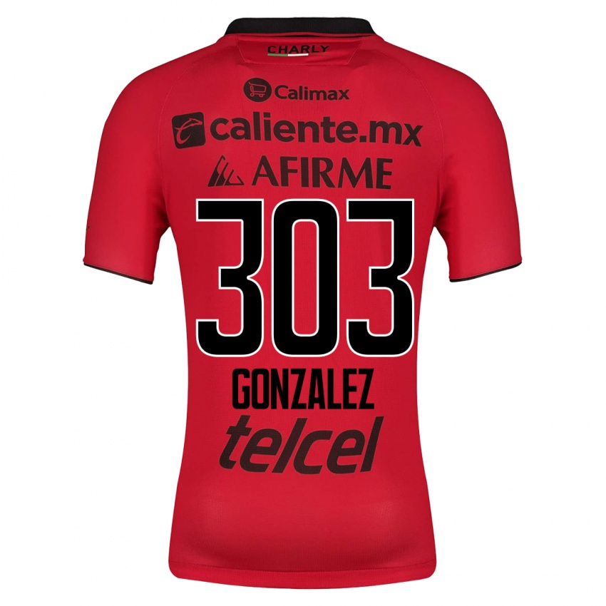 Niño Camiseta Osmar González #303 Rojo 1ª Equipación 2023/24 La Camisa Chile