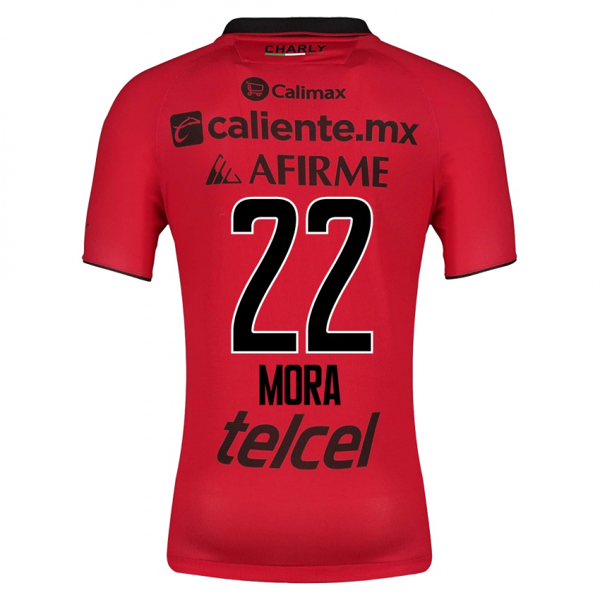 Niño Camiseta Bianca Mora #22 Rojo 1ª Equipación 2023/24 La Camisa Chile