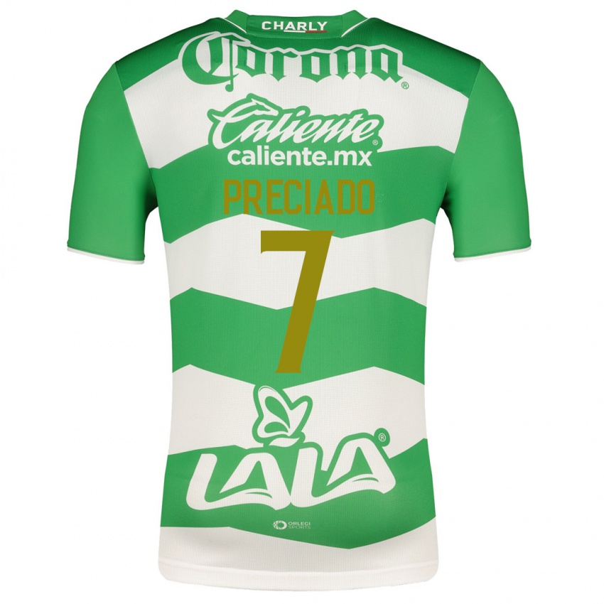 Niño Camiseta Harold Preciado #7 Verde 1ª Equipación 2023/24 La Camisa Chile