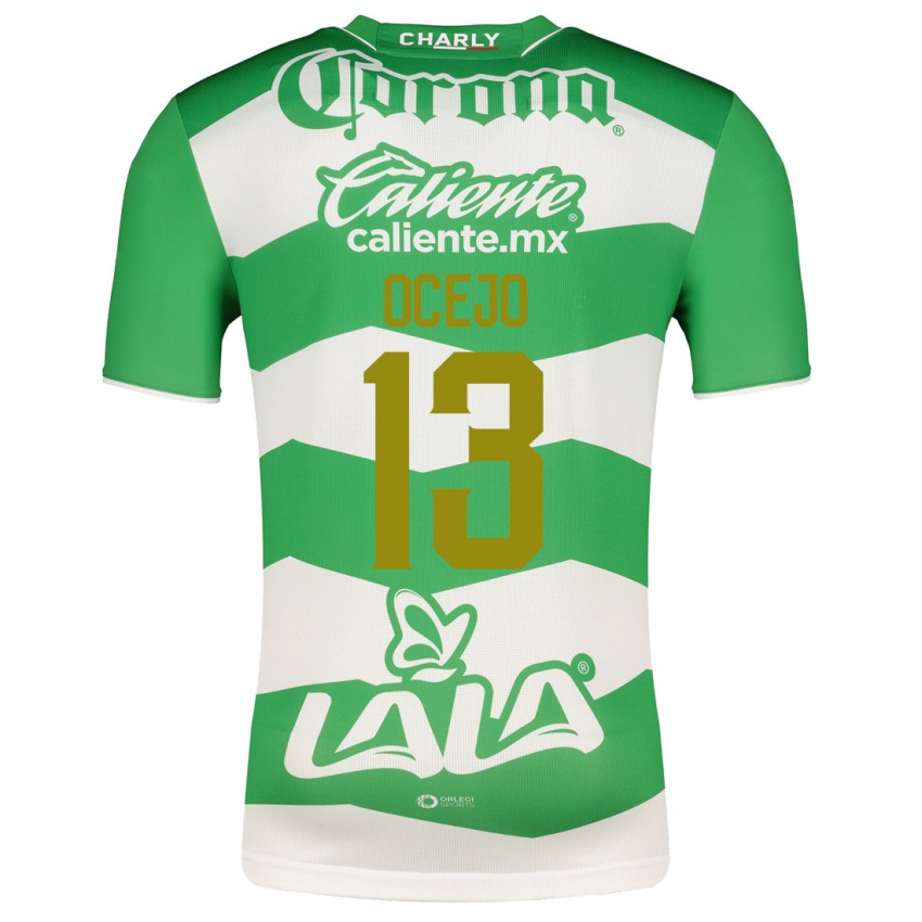 Niño Camiseta Jesús Ocejo #13 Verde 1ª Equipación 2023/24 La Camisa Chile