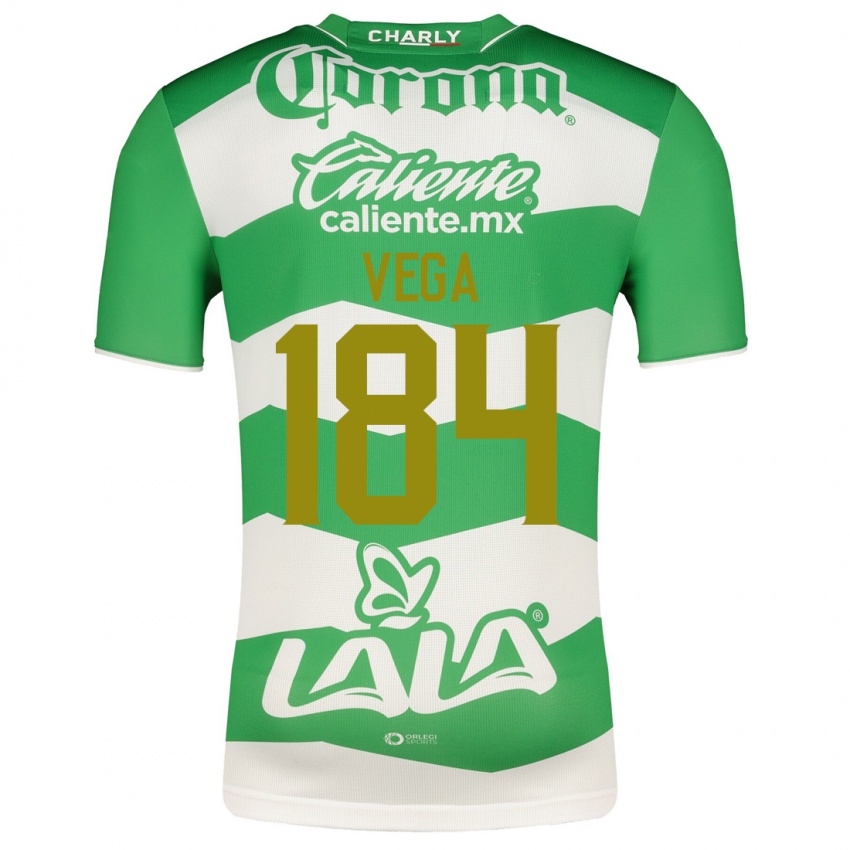 Niño Camiseta Luis Vega #184 Verde 1ª Equipación 2023/24 La Camisa Chile