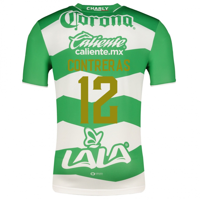 Niño Camiseta Karol Contreras #12 Verde 1ª Equipación 2023/24 La Camisa Chile