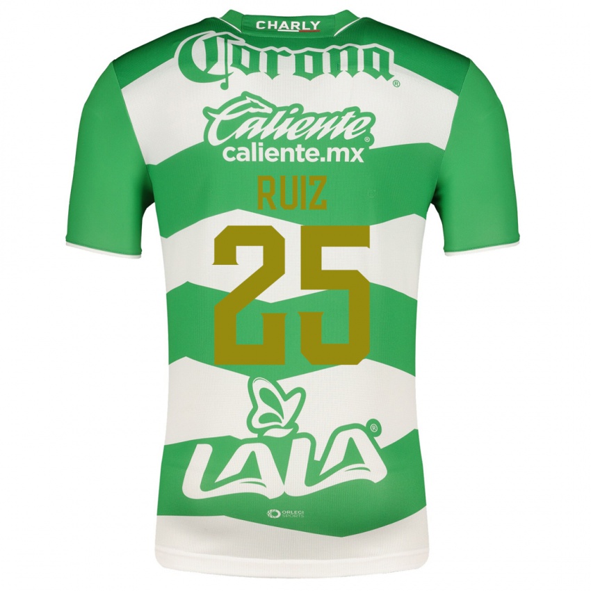 Niño Camiseta Michel Ruiz #25 Verde 1ª Equipación 2023/24 La Camisa Chile