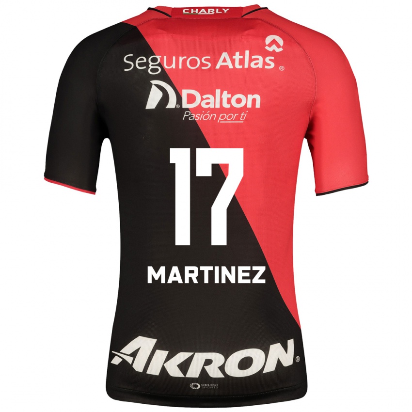 Niño Camiseta Jaziel Martínez #17 Negro 1ª Equipación 2023/24 La Camisa Chile