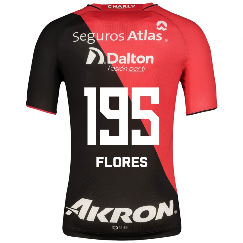 Niño Camiseta Luis Flores #195 Negro 1ª Equipación 2023/24 La Camisa Chile