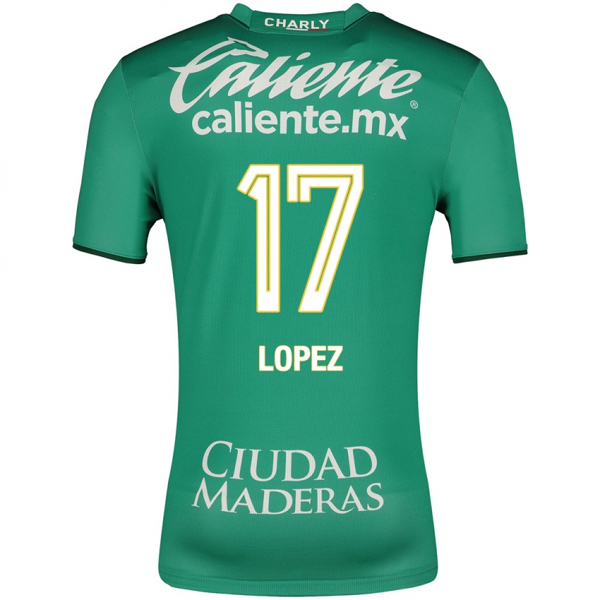 Niño Camiseta Nicolas Lopez #17 Verde 1ª Equipación 2023/24 La Camisa Chile