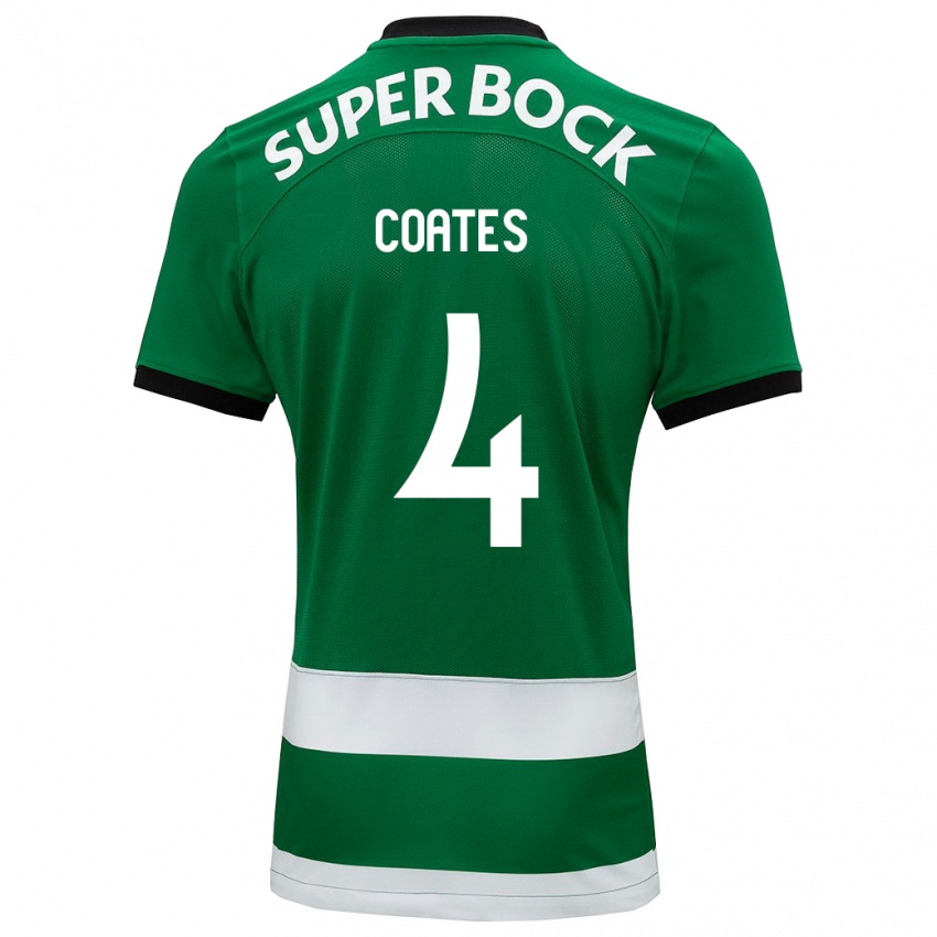 Niño Camiseta Sebastián Coates #4 Verde 1ª Equipación 2023/24 La Camisa Chile