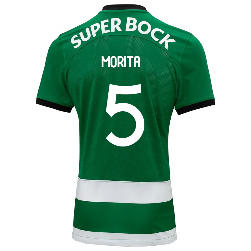 Niño Camiseta Hidemasa Morita #5 Verde 1ª Equipación 2023/24 La Camisa Chile