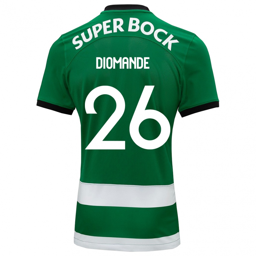 Niño Camiseta Ousmane Diomande #26 Verde 1ª Equipación 2023/24 La Camisa Chile