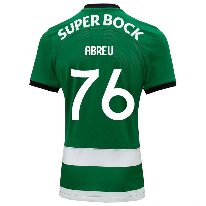 Niño Camiseta Diogo Abreu #76 Verde 1ª Equipación 2023/24 La Camisa Chile