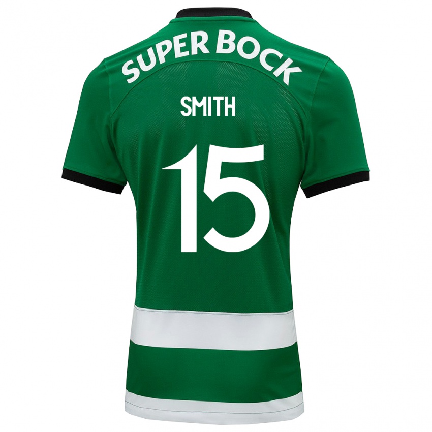 Niño Camiseta Olivia Smith #15 Verde 1ª Equipación 2023/24 La Camisa Chile