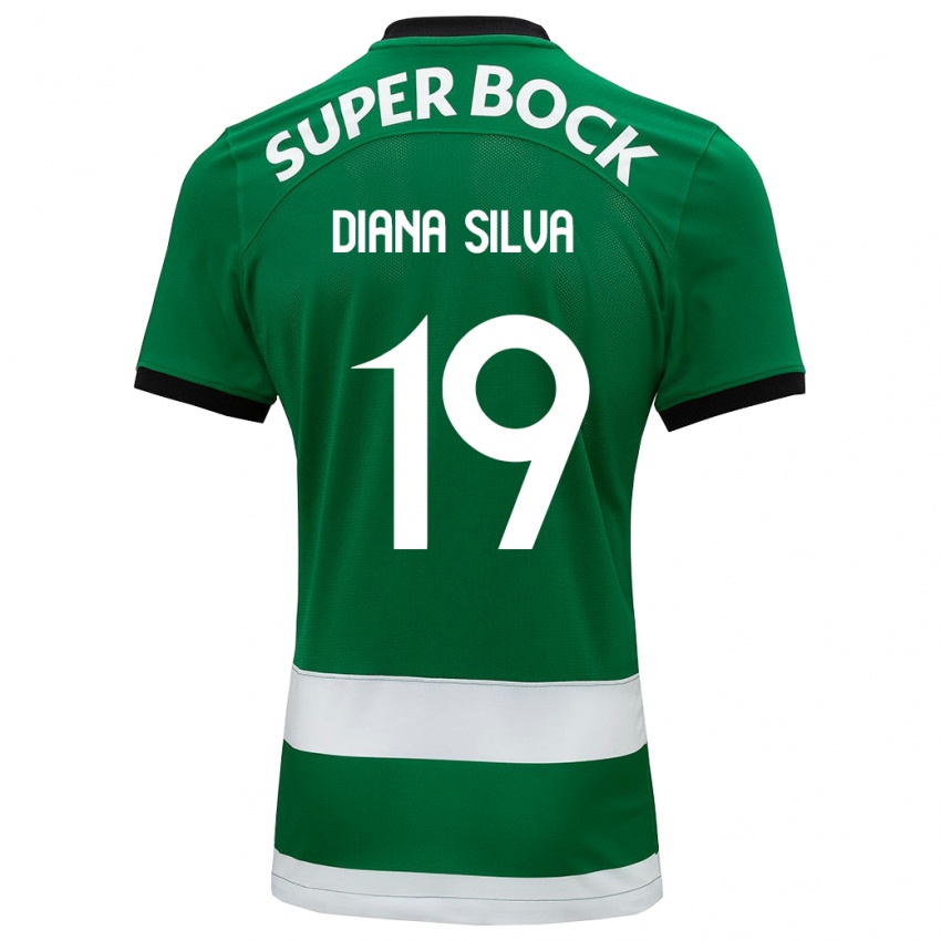 Niño Camiseta Diana Micaela Abreu De Sousa E Silva #19 Verde 1ª Equipación 2023/24 La Camisa Chile