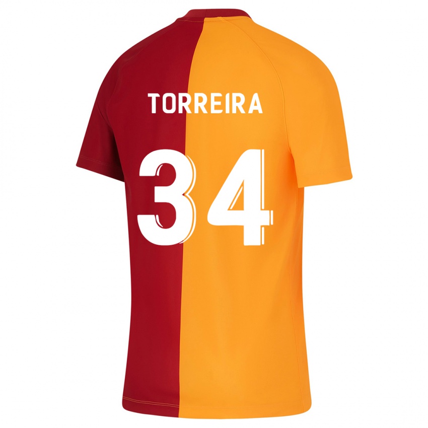 Niño Camiseta Lucas Torreira #34 Naranja 1ª Equipación 2023/24 La Camisa Chile
